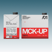 Drink Packaging Box Mockup