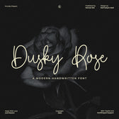 Dusky Rose Modern Handwritten Font