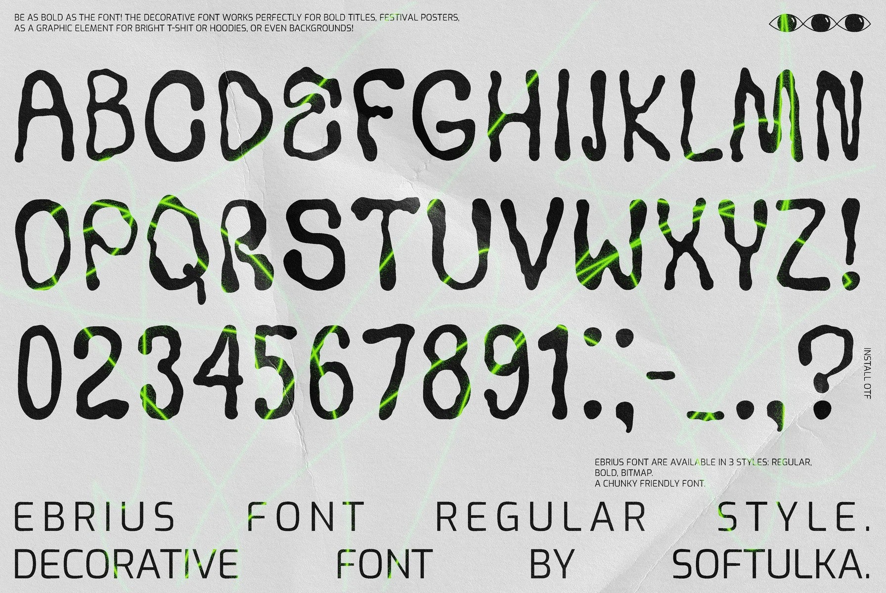 Ebrius Font - Trippy Bitmap Font