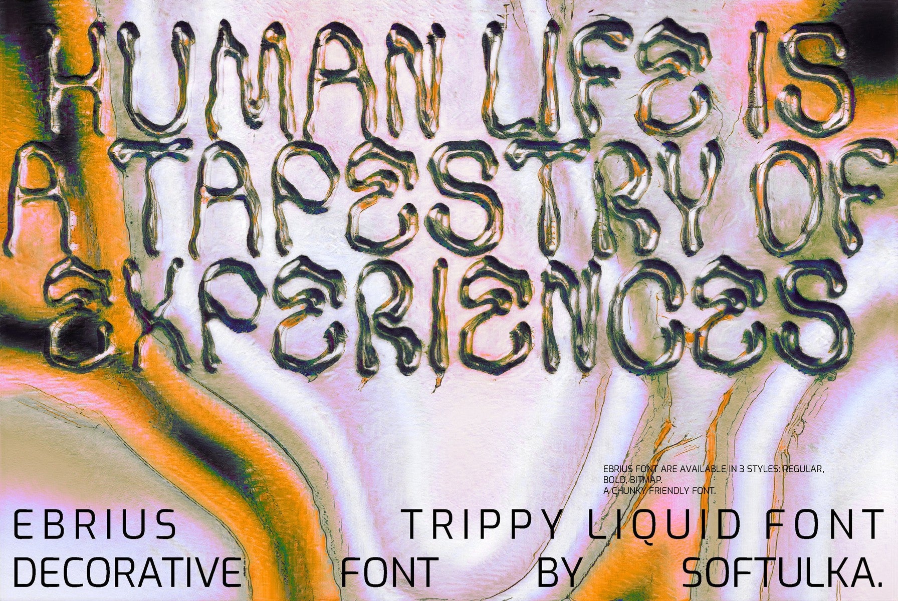 Ebrius Font - Trippy Bitmap Font