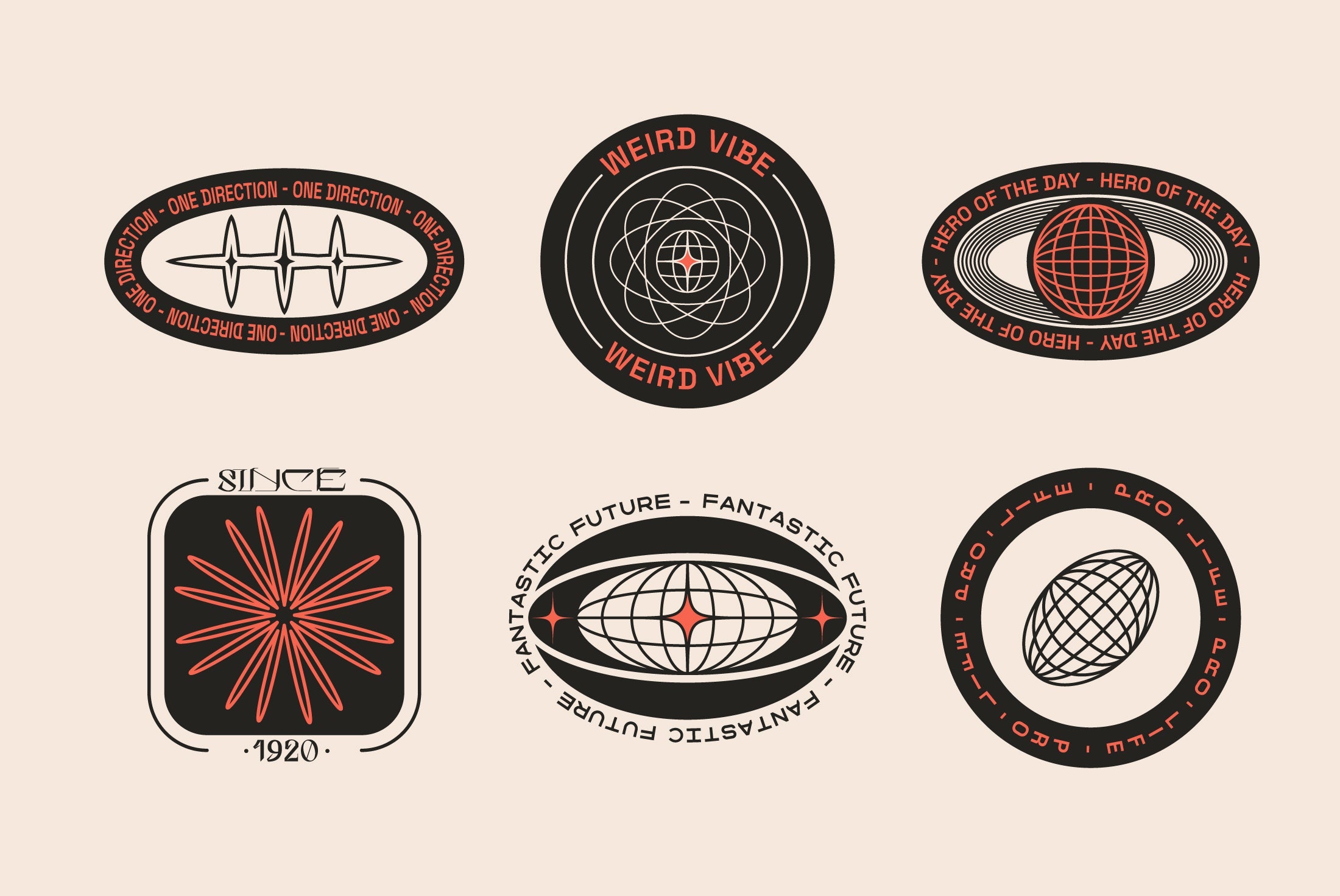 Editable Logo Badge Builder Set