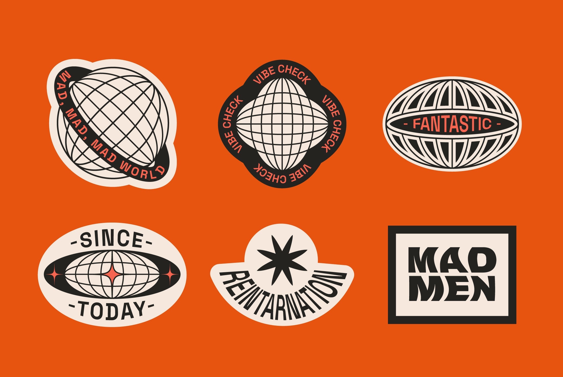 Editable Logo Badge Builder Set