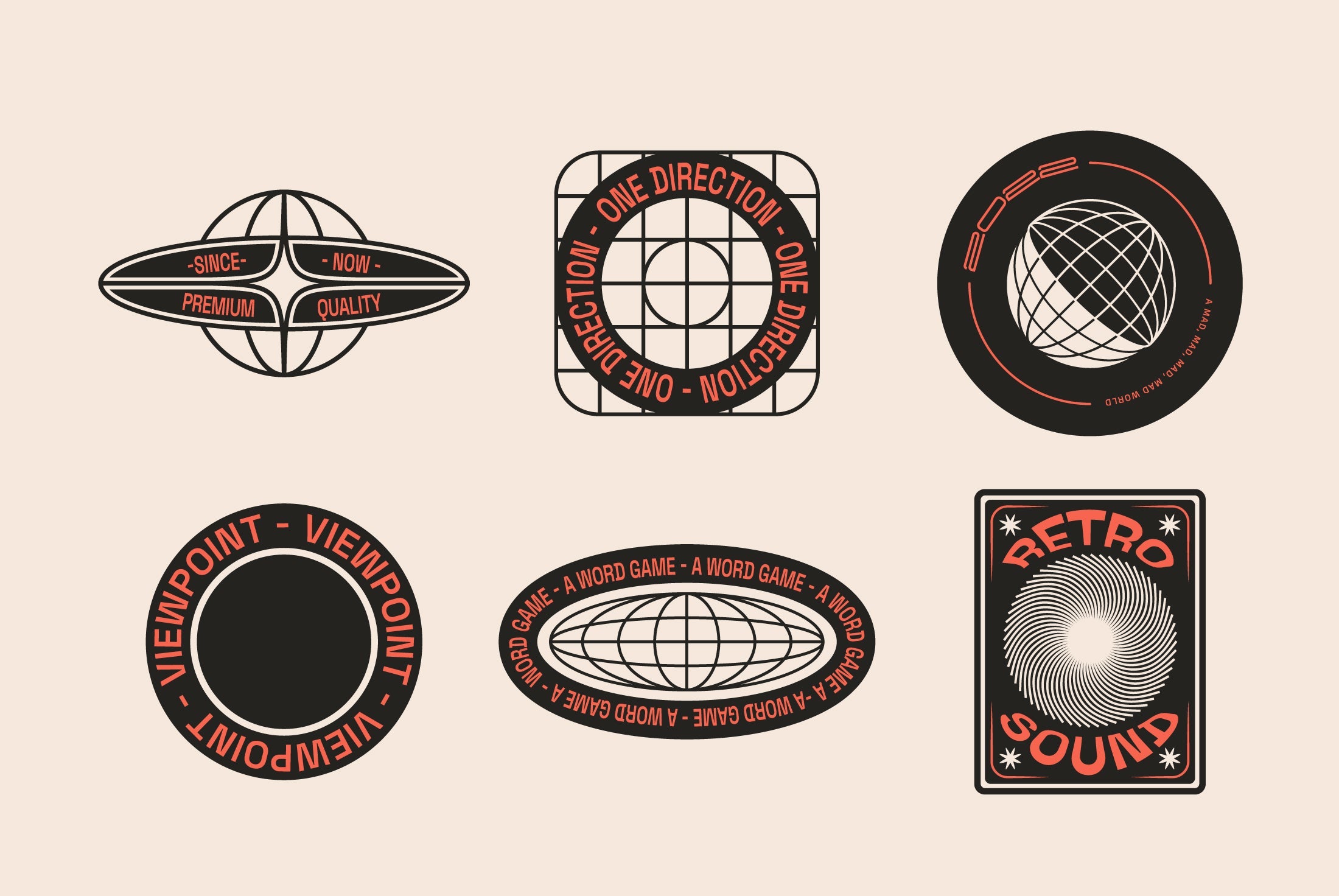 Editable Logo Badge Builder Set