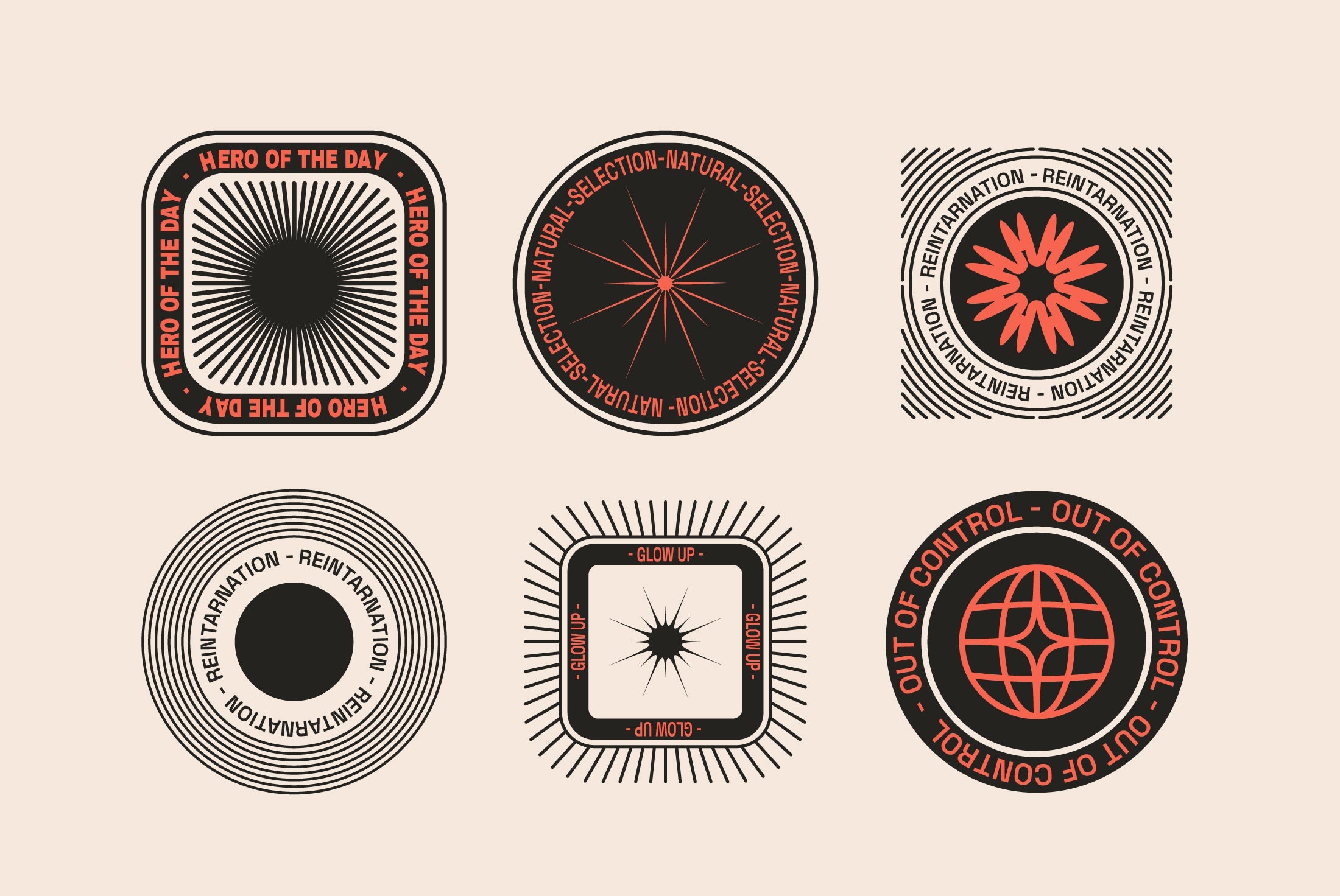 Editable Logo Badge Builder Set