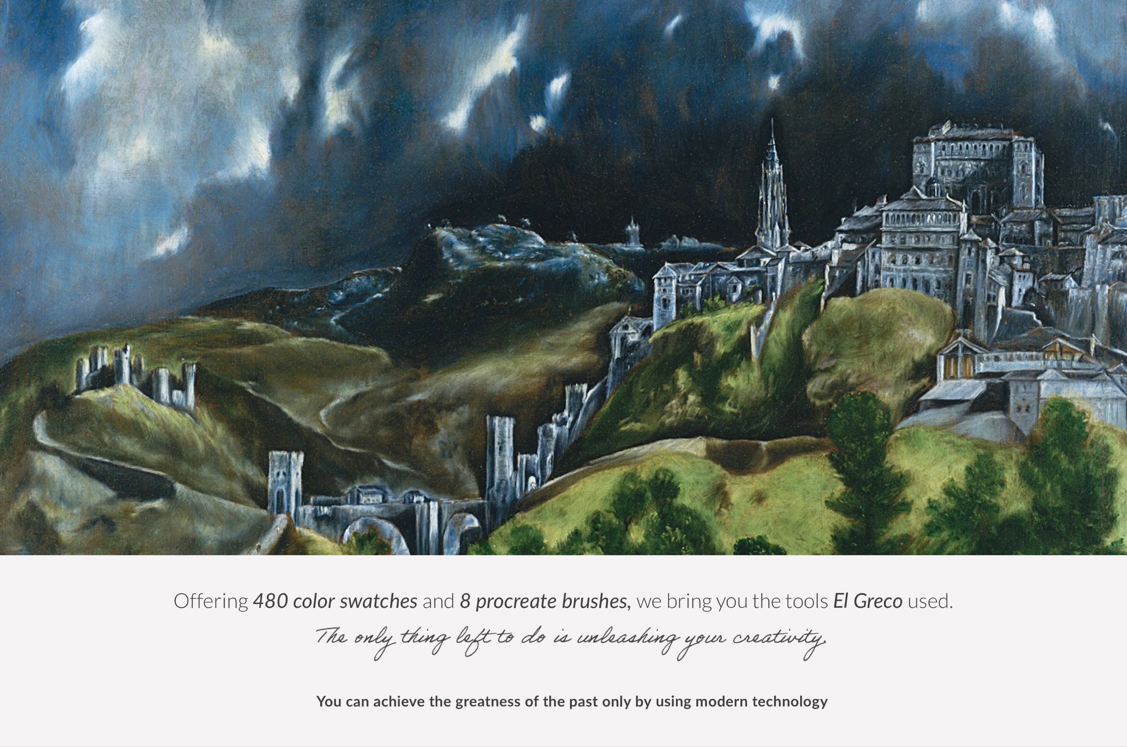 El Greco Procreate Brushes & Color Palettes