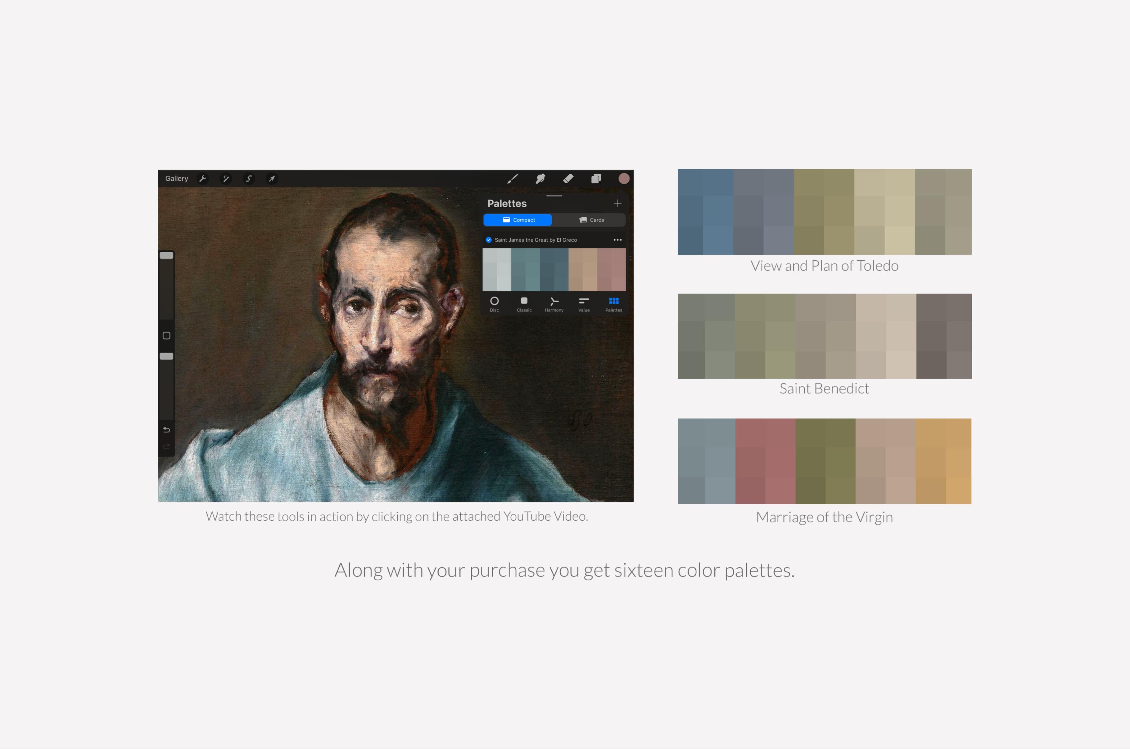 El Greco Procreate Brushes & Color Palettes