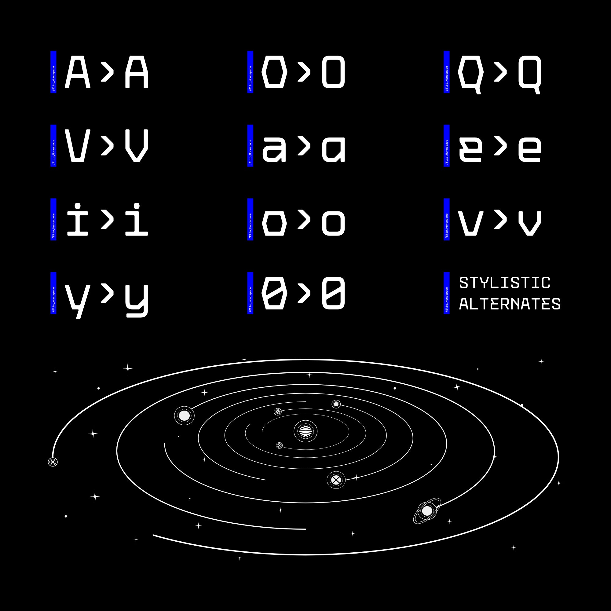 Elio Mono Font Family