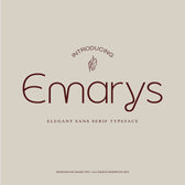 Emarys Elegant Sans Serif Typeface Font