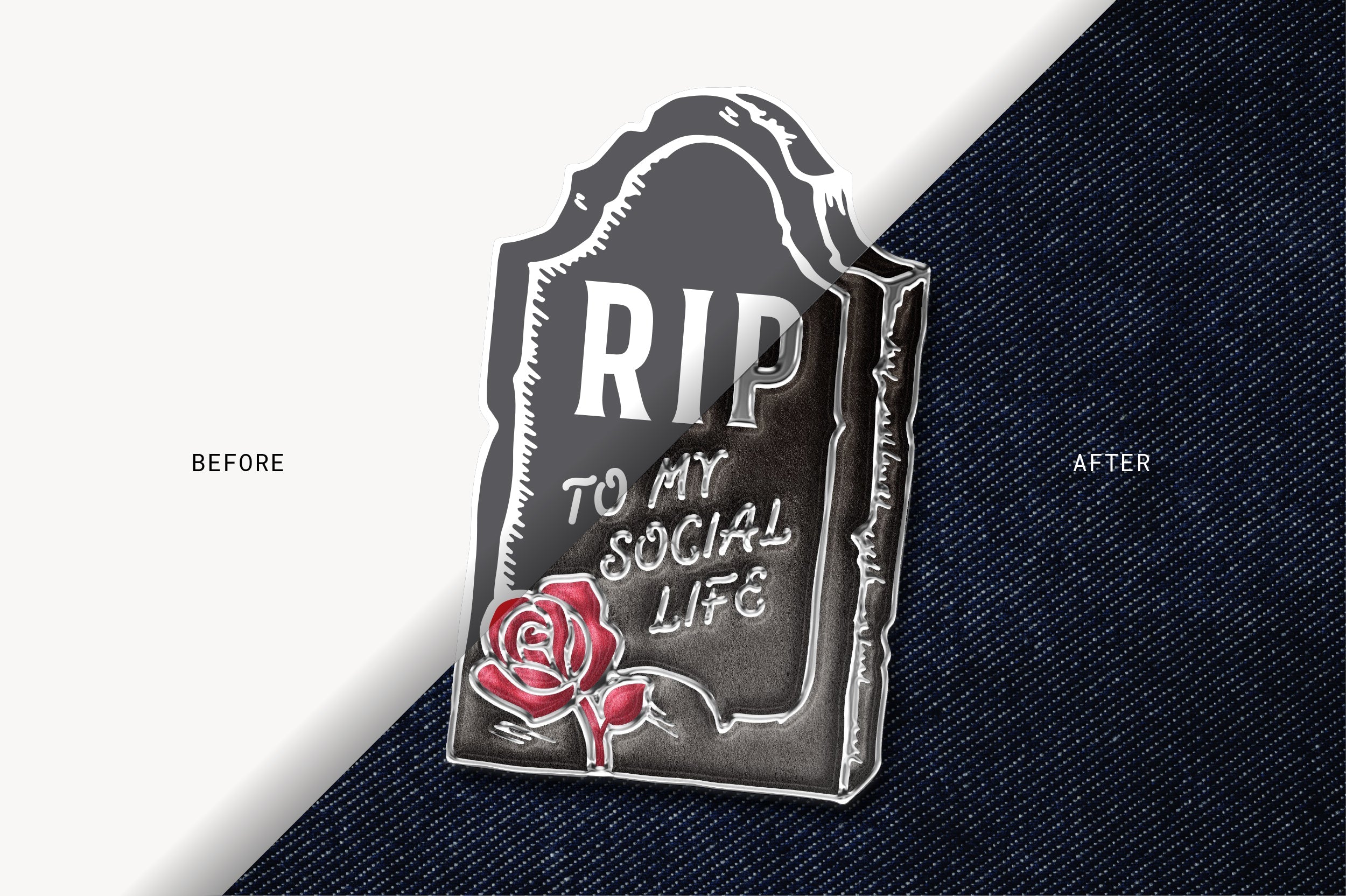 Enamel Logo Pin Mockup