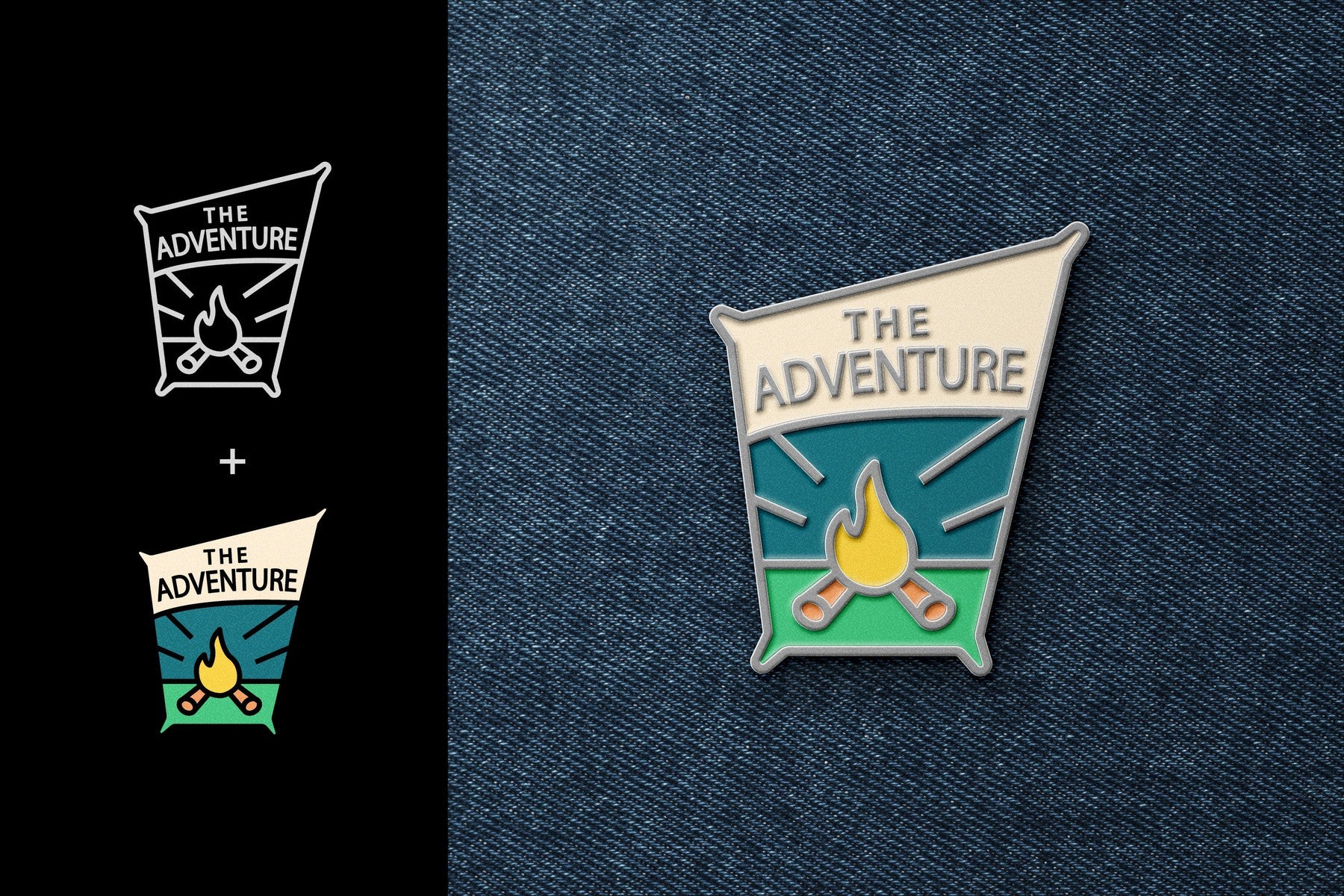 Enamel Pin Mockup