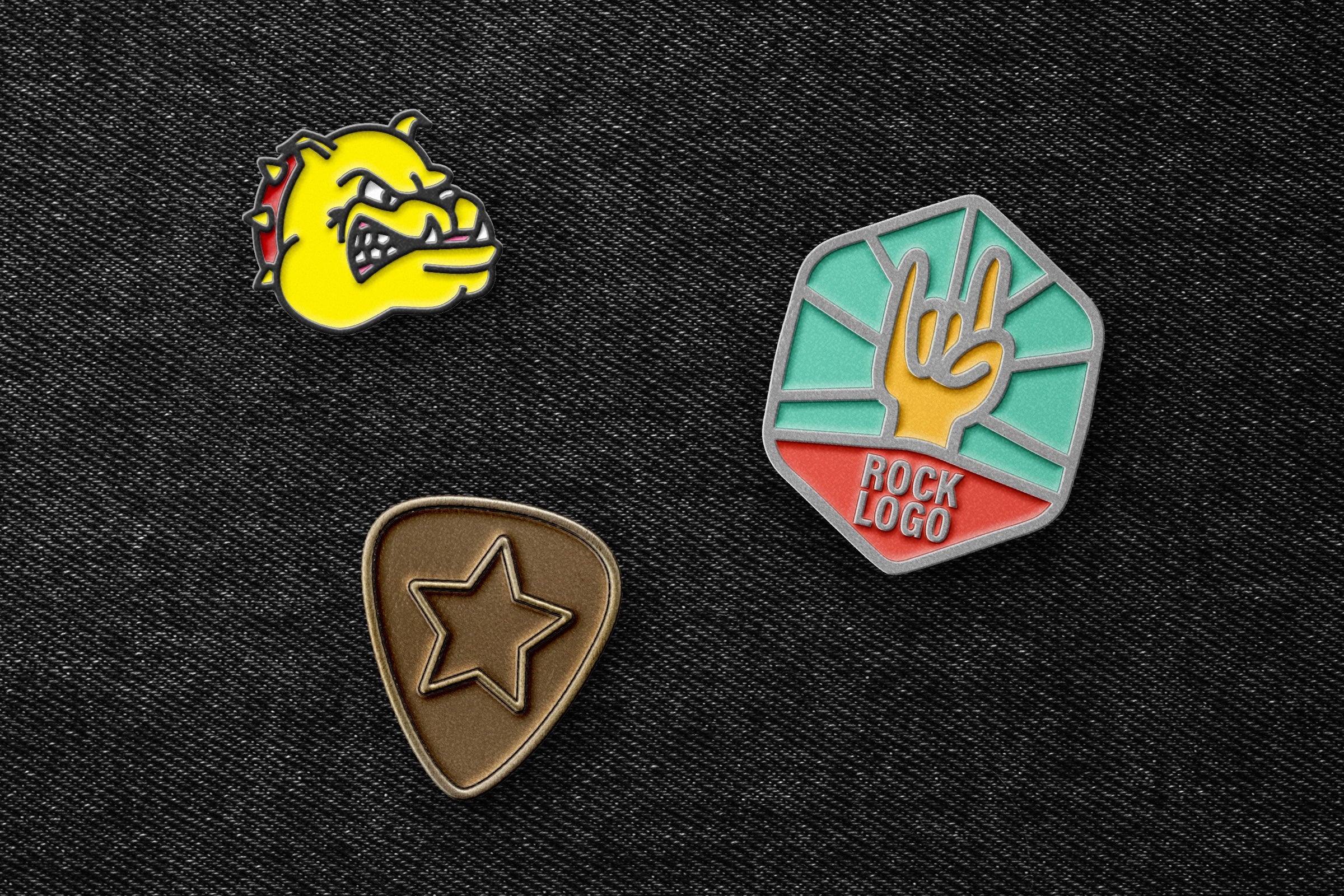 Enamel Pin Mockup