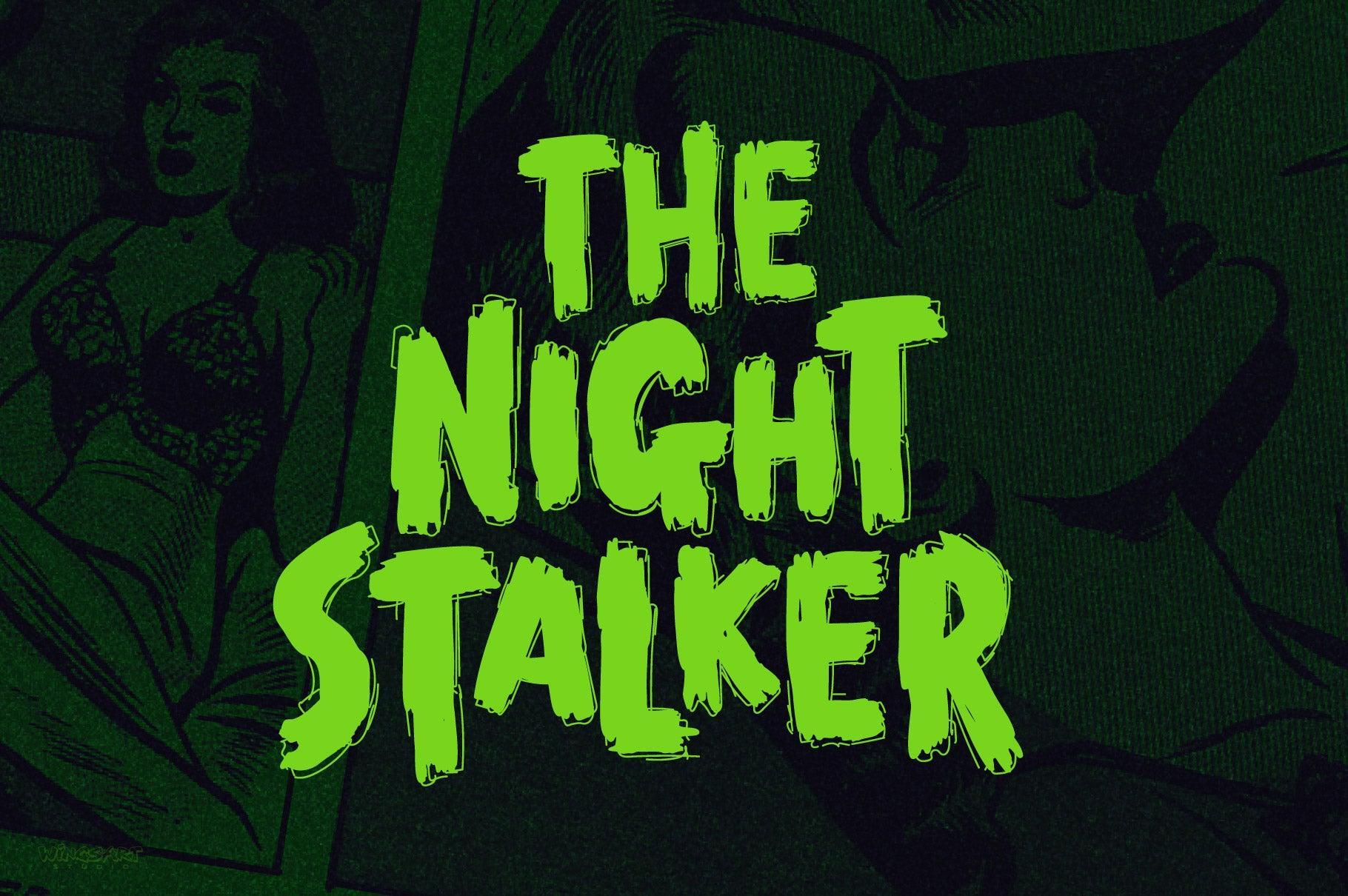 End Crawl - A Halloween Brush Font