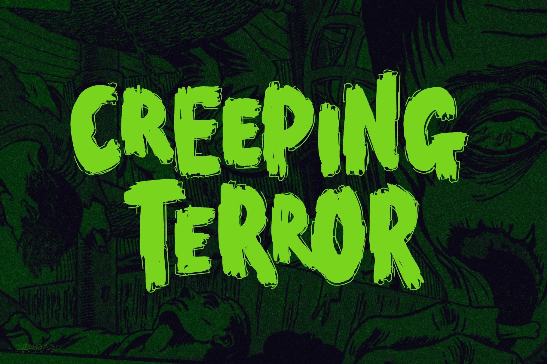 End Crawl - A Halloween Brush Font