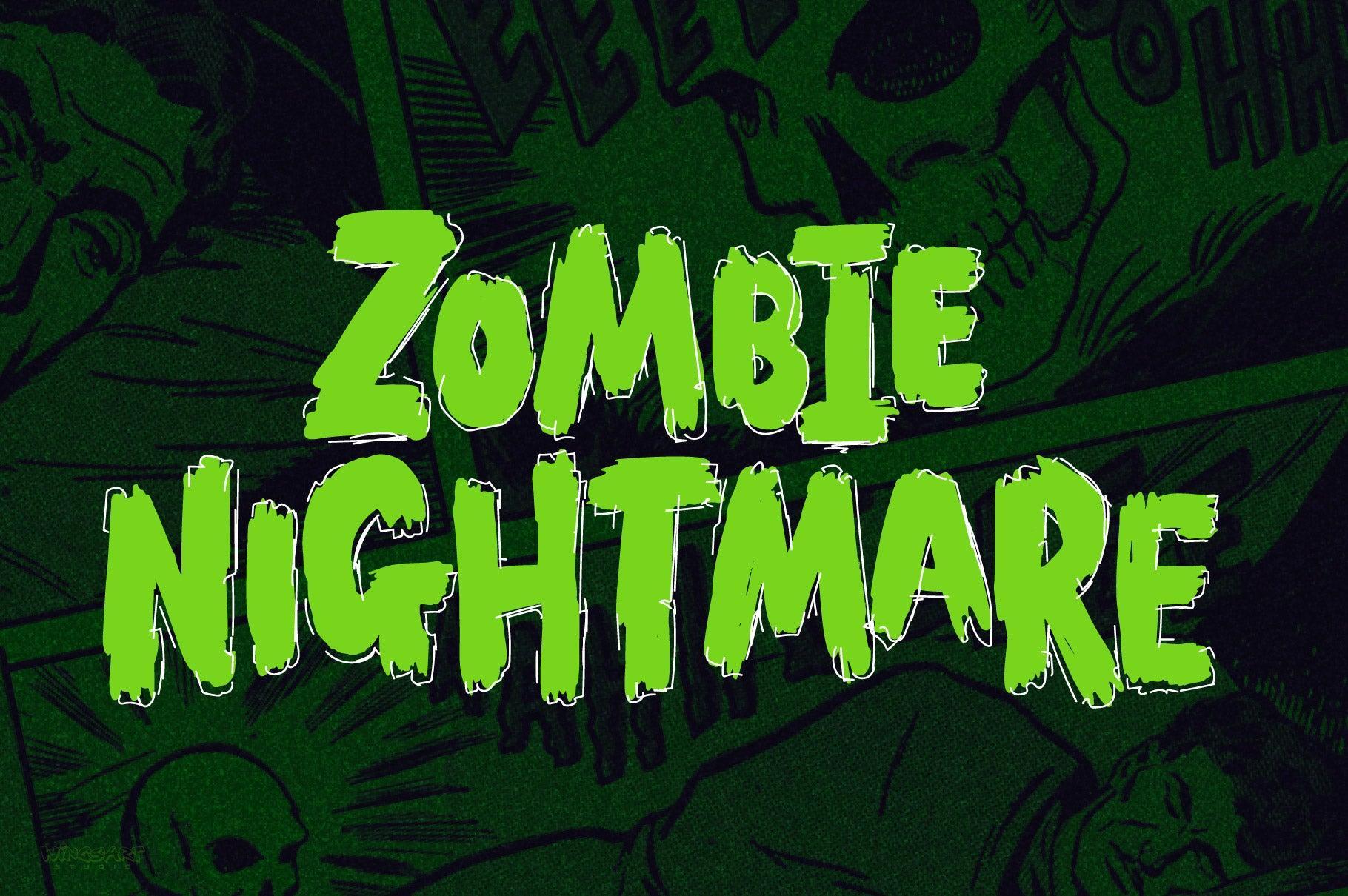 End Crawl - A Halloween Brush Font