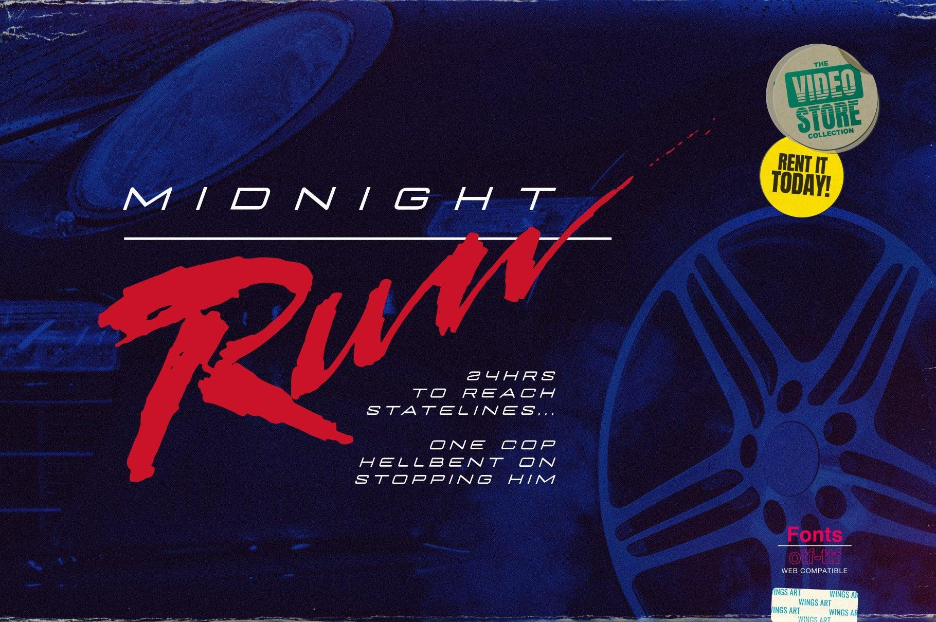 Endless Sunrise - A Sun-kissed 80s Inspired Script Font Duo