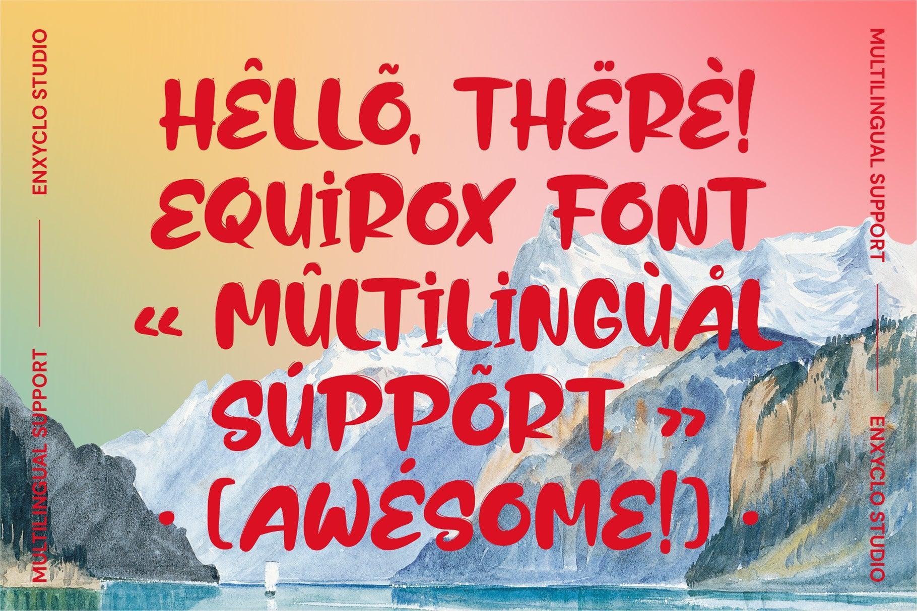 Equirox - Bold Brush Font