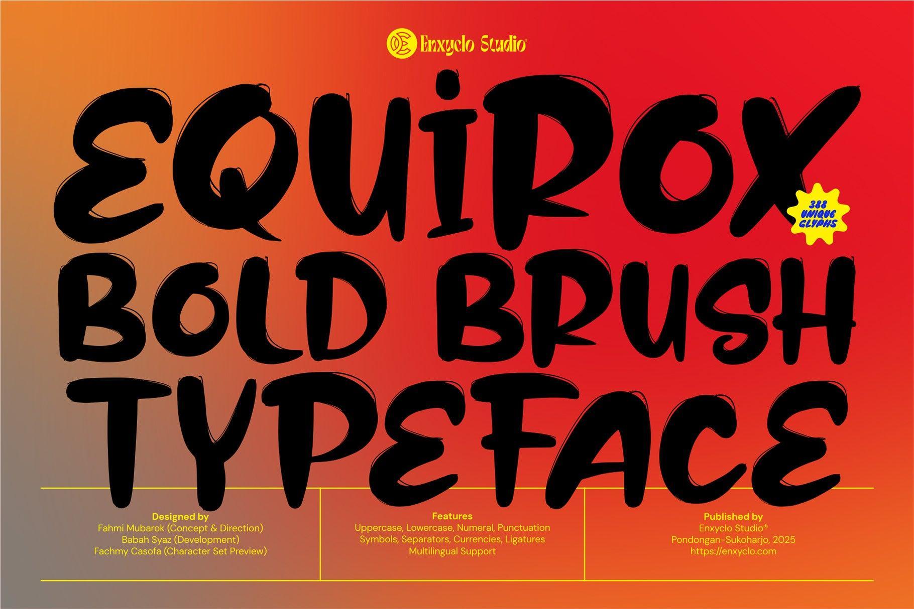 Equirox - Bold Brush Font