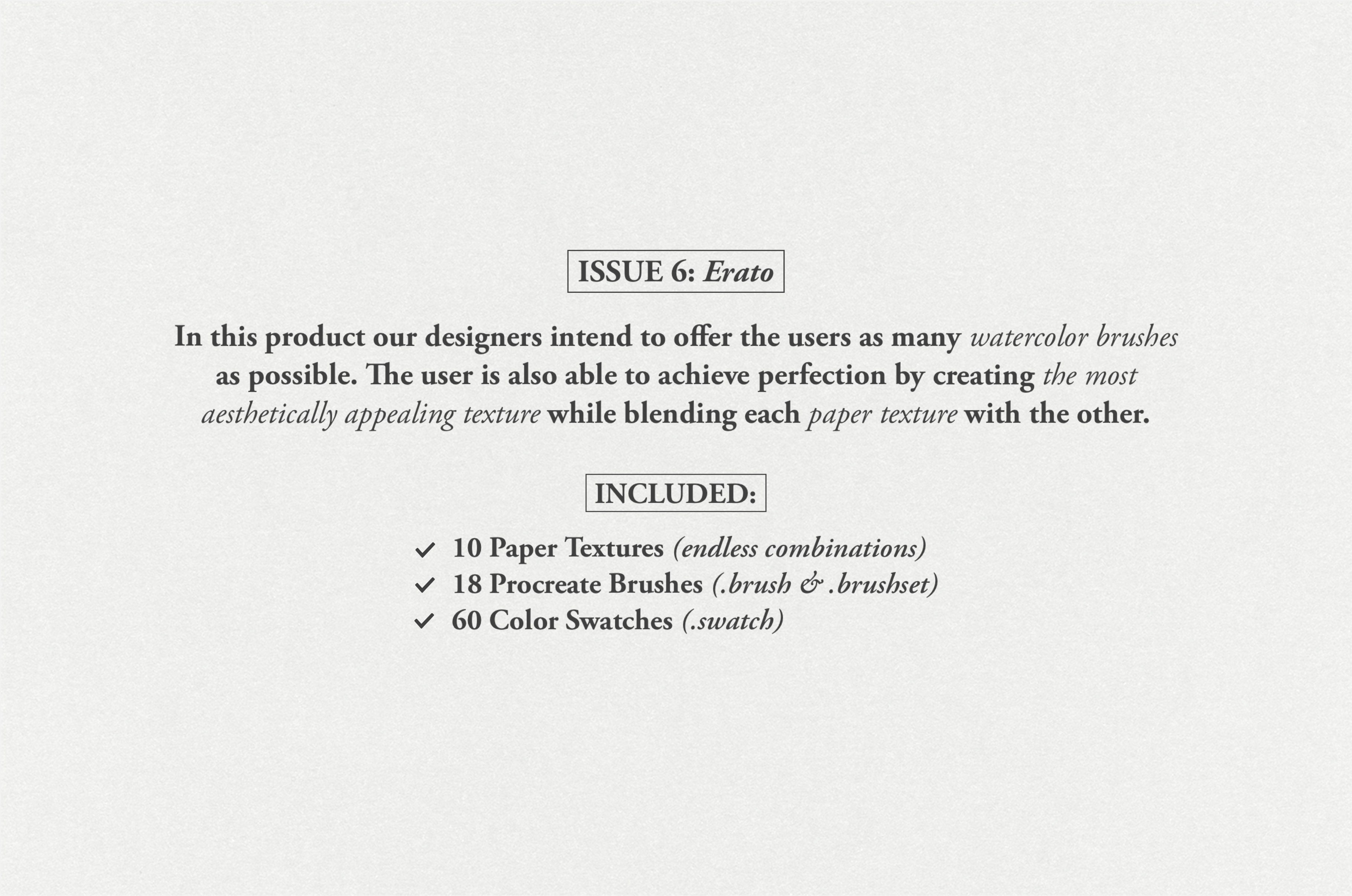 Erato Procreate Kit