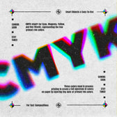 Fading CMYK Print Text Effect