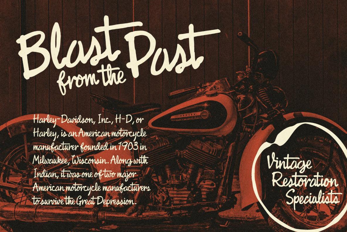 Fast Rewind: Nostalgic Brush Script Font