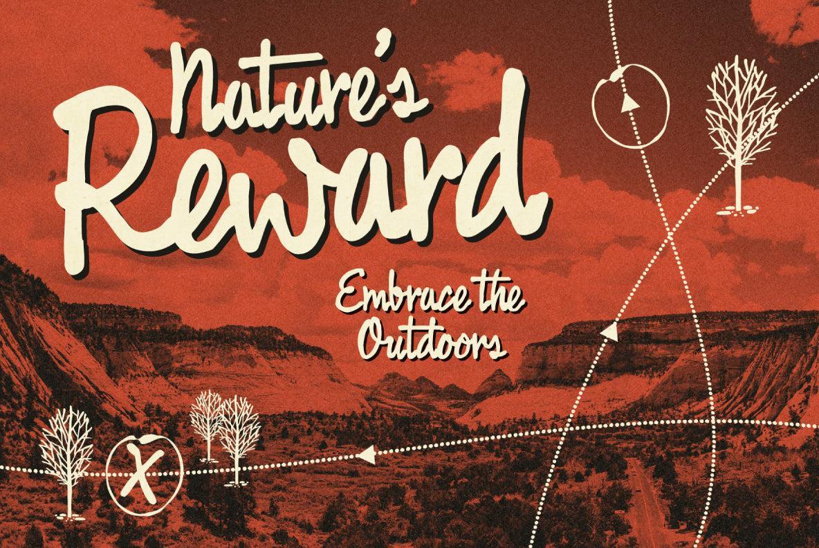 Fast Rewind: Nostalgic Brush Script Font