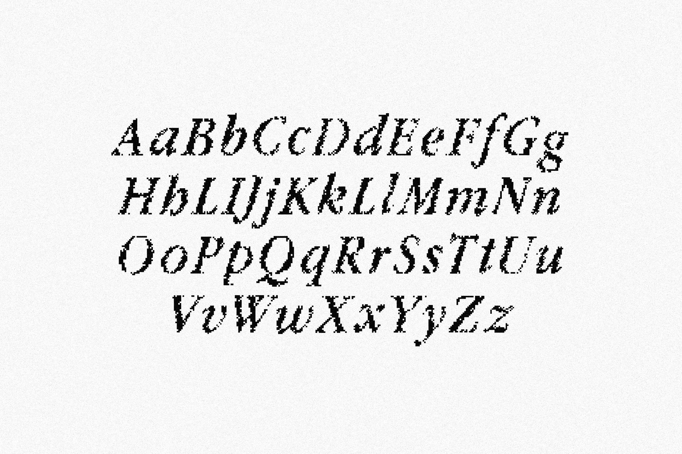 fffffff Pixel Serif Font