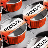 Food Packaging With Label Mockup