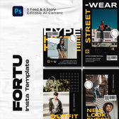 Fortu – Streetwear Fashion Instagram Templates