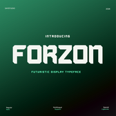 Forzon - Futuristic Display Typeface