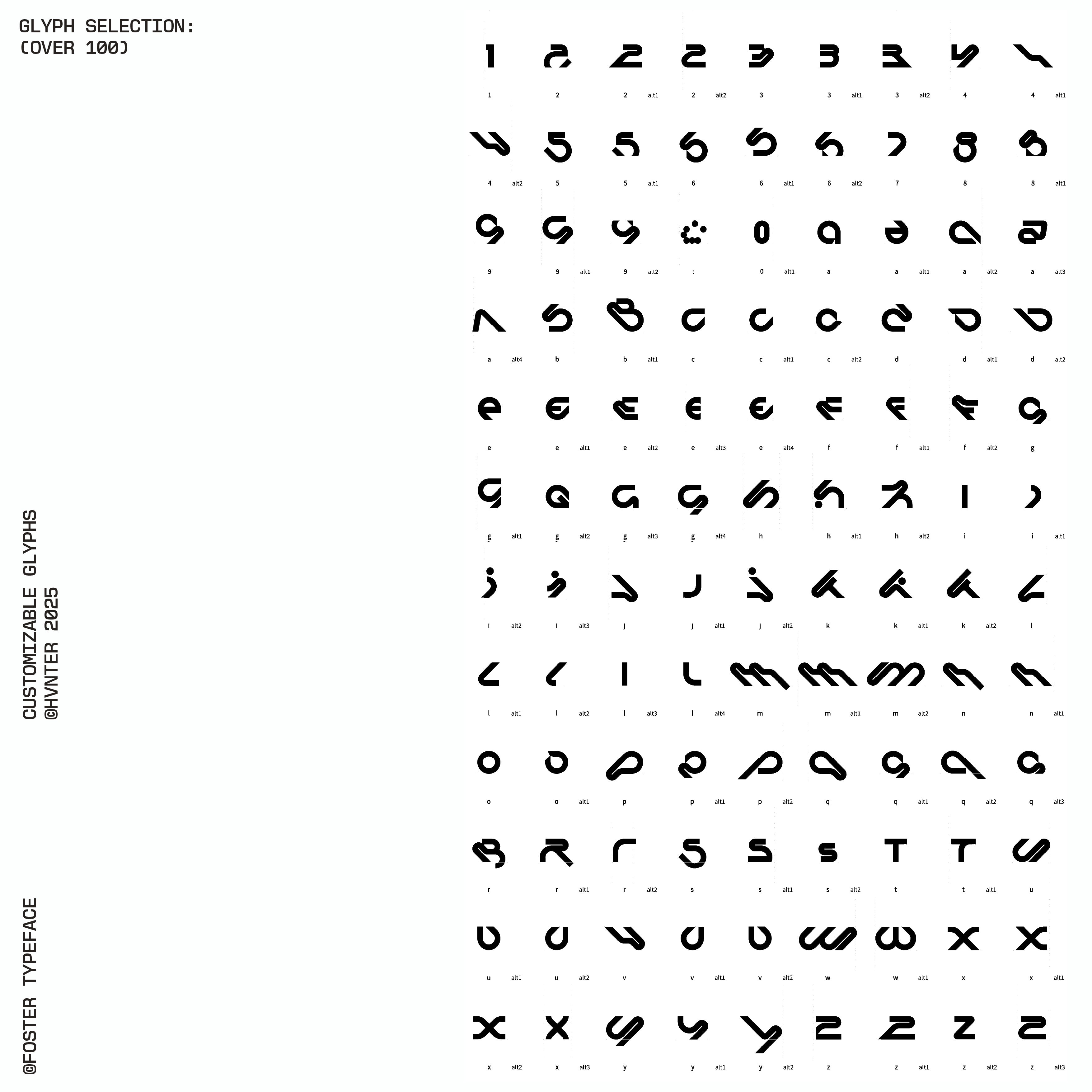 Foster Typeface
