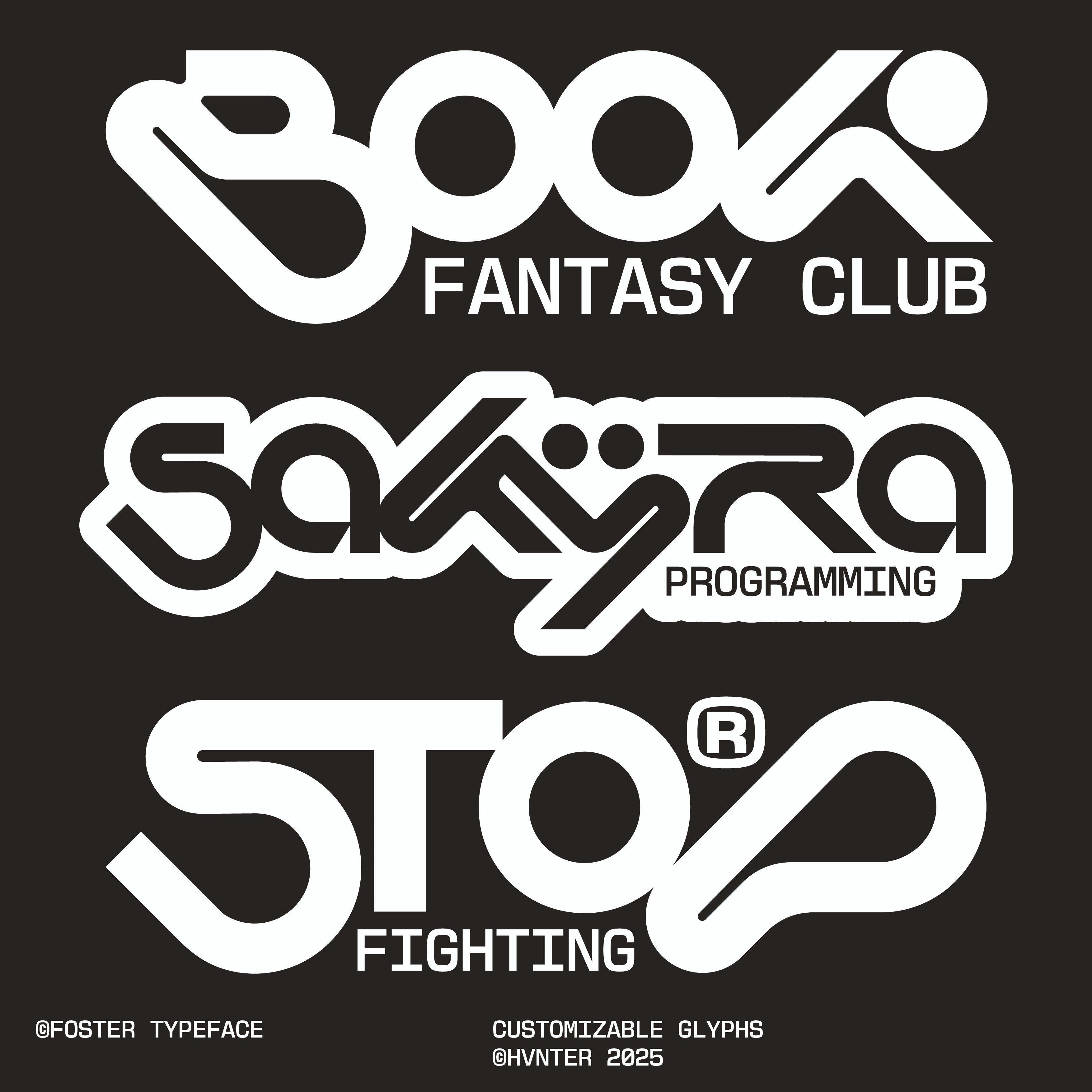 Foster Typeface