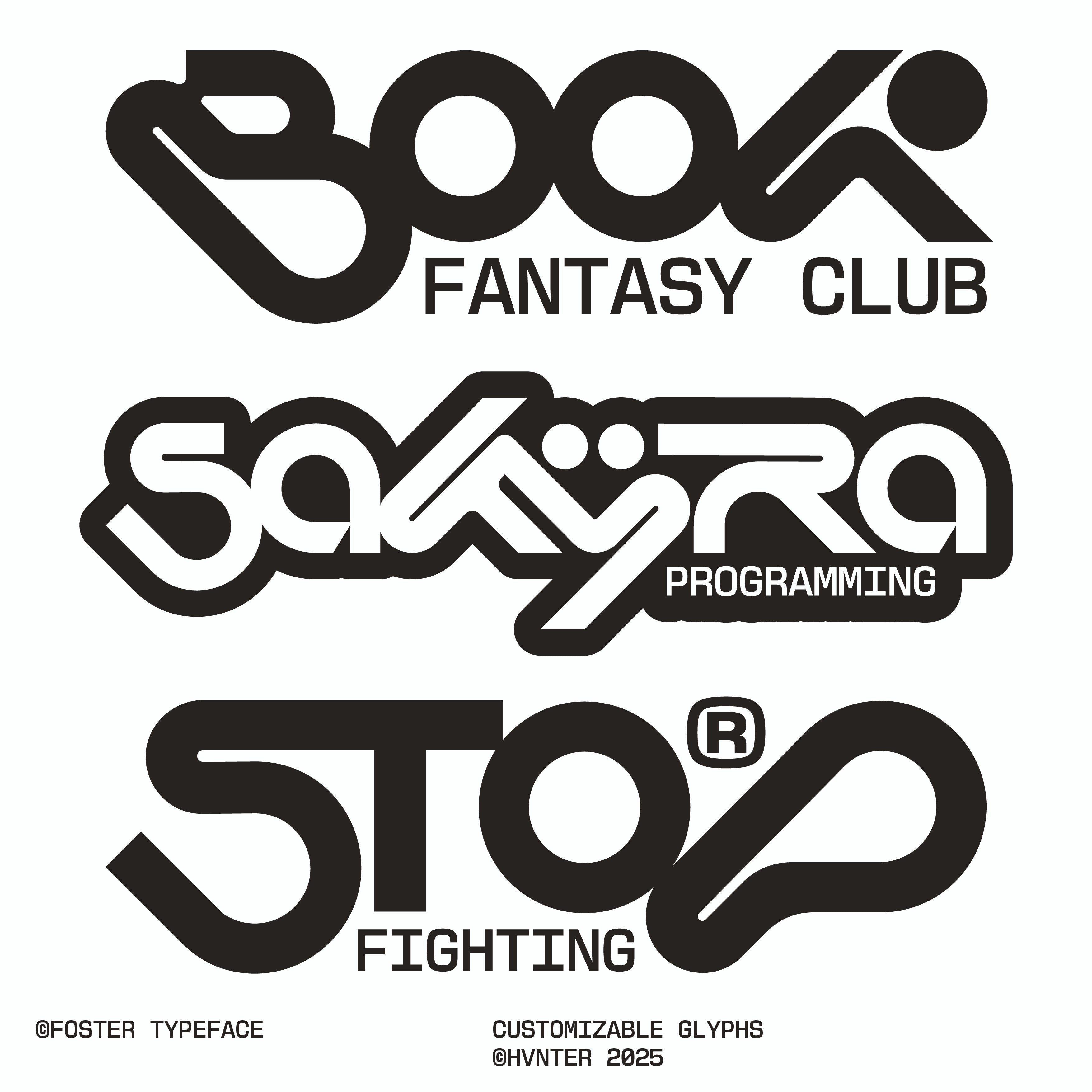 Foster Typeface
