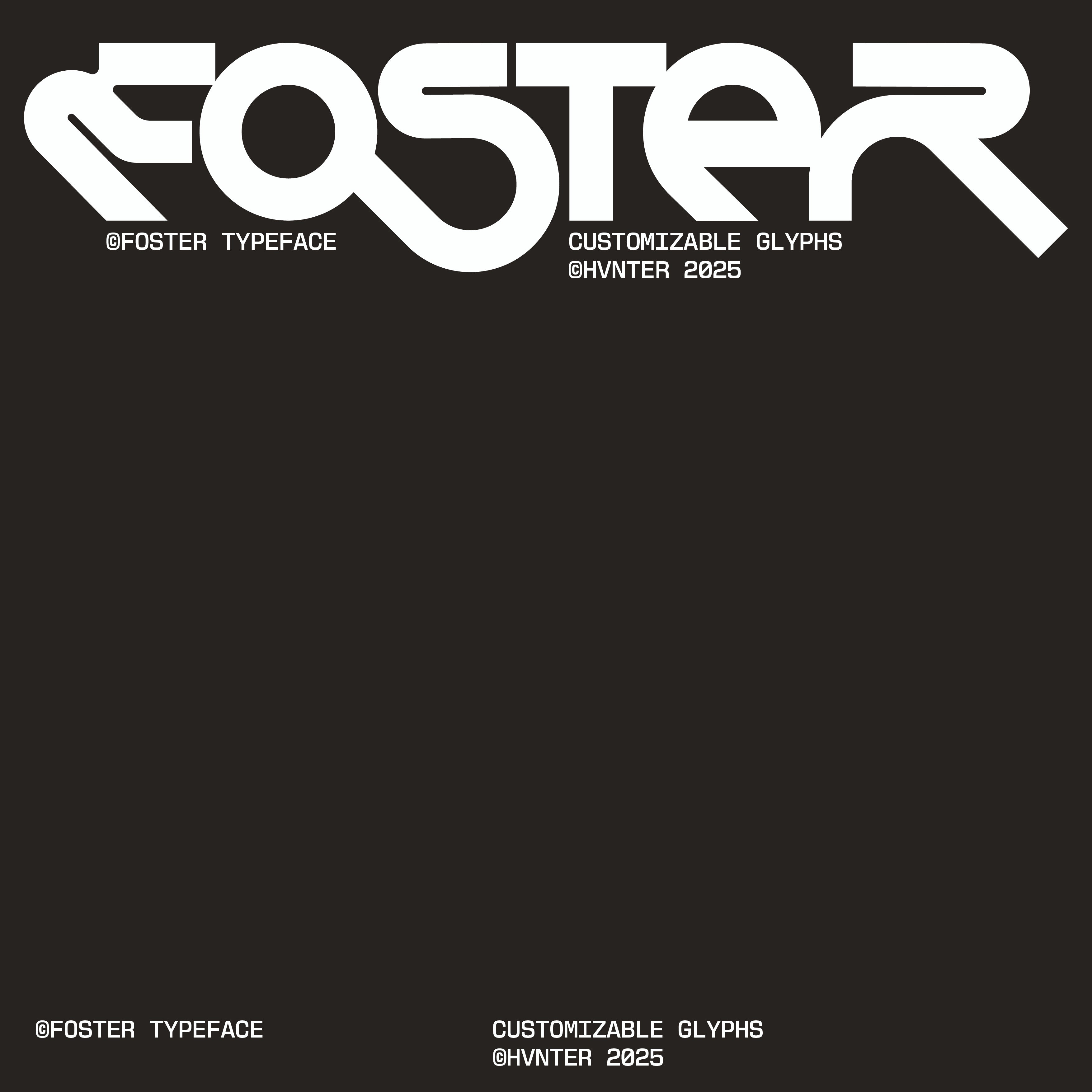 Foster Typeface