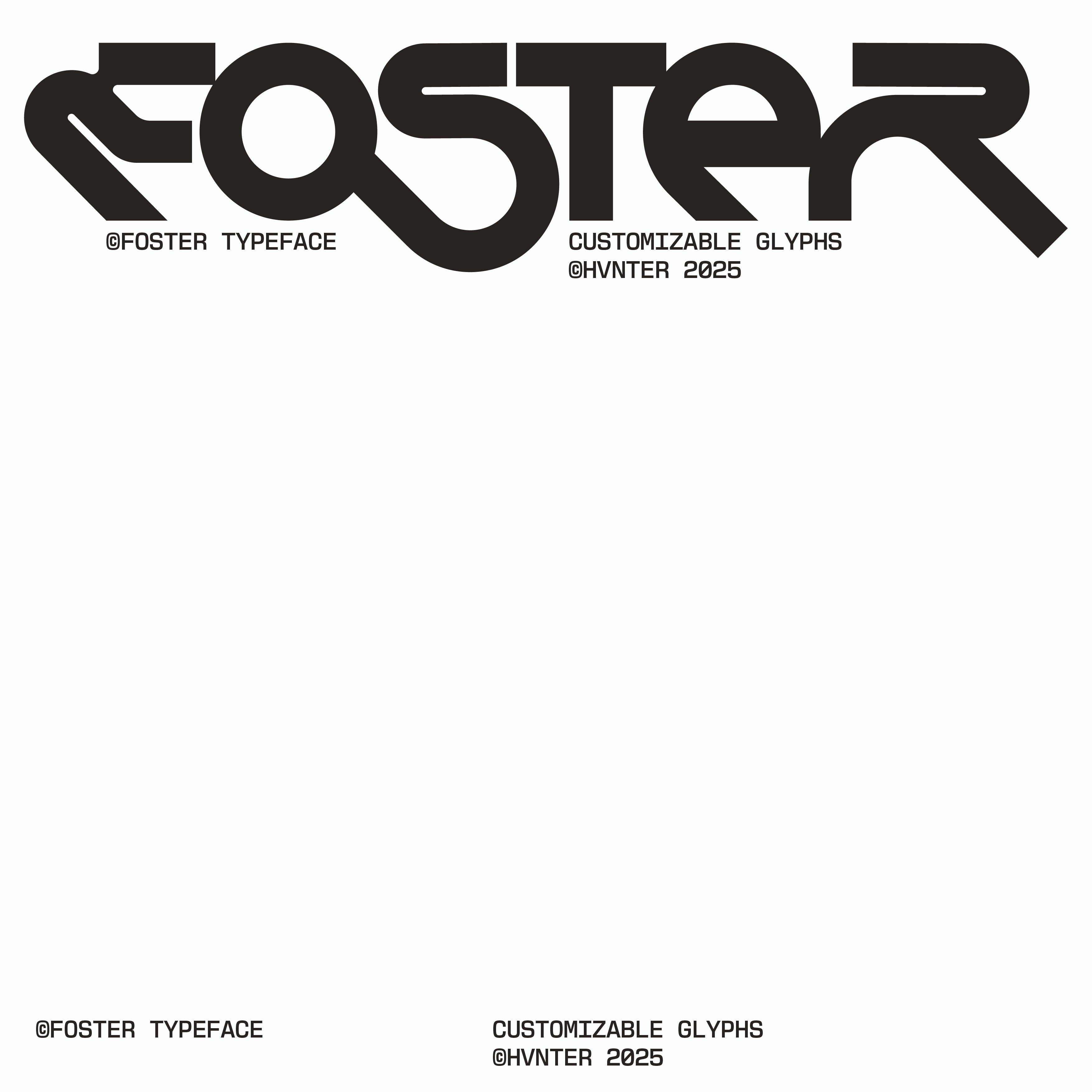Foster Typeface