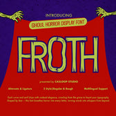 Froth - Halloween Horror Font