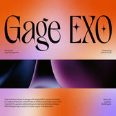 Gage EXO Elegant Display Font