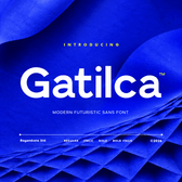Gatilca - Futuristic Tech Sans Serif Font