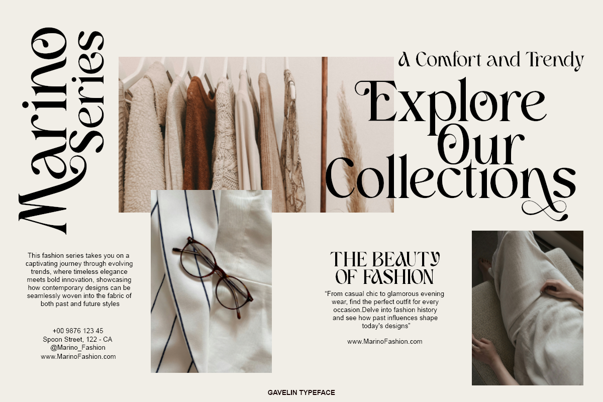Gavelin - Modern Luxury Serif Font by Say Studio, preview 2