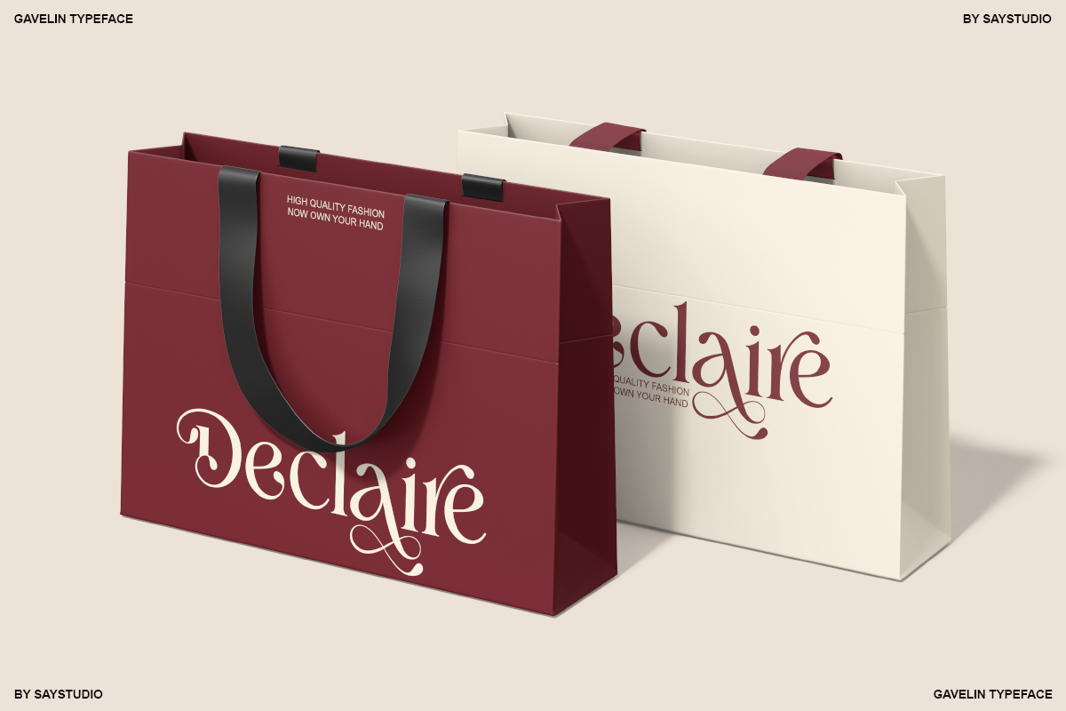 Gavelin - Modern Luxury Serif Font by Say Studio, preview 5