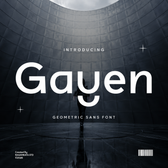 Gayen - Modern Geometric Sans Serif Font