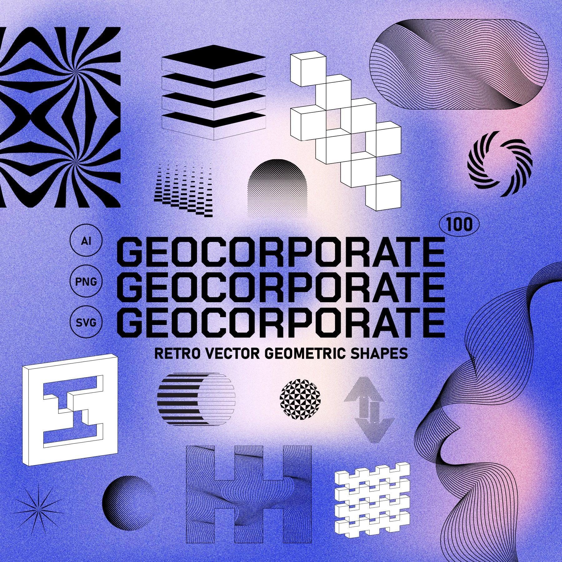 GEOCORPORATE Retro Vector Elements