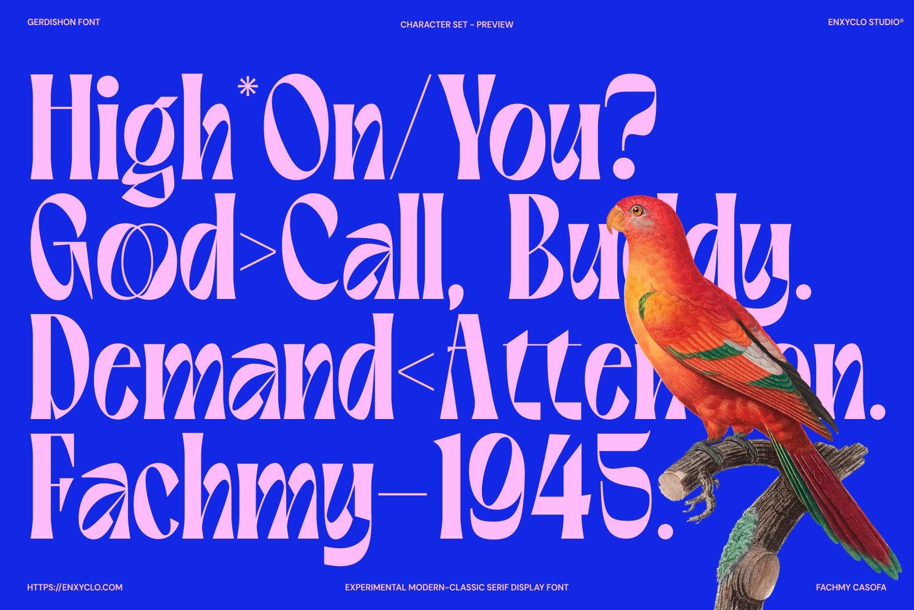 Gerdishon - Modern Serif Font