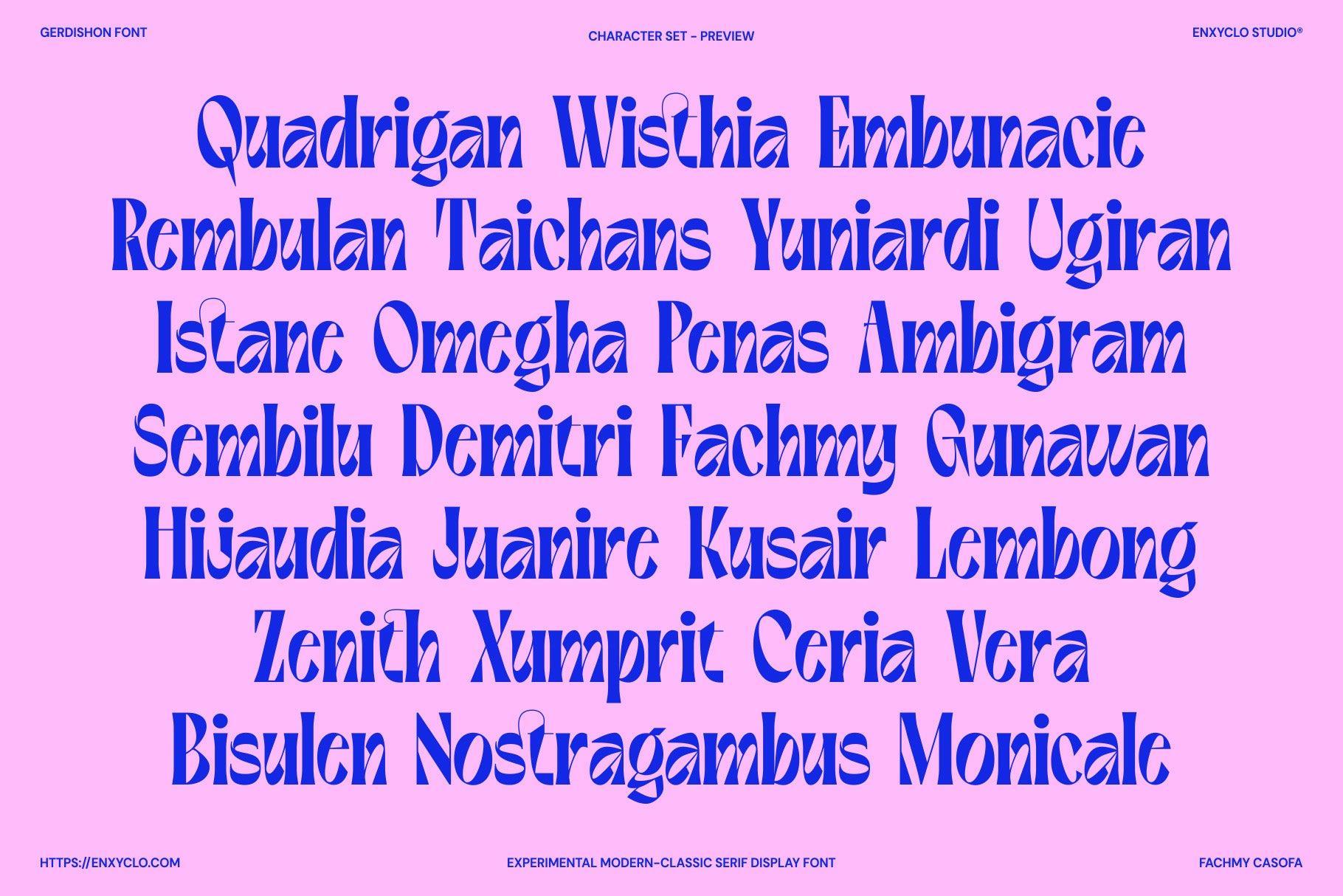 Gerdishon - Modern Serif Font