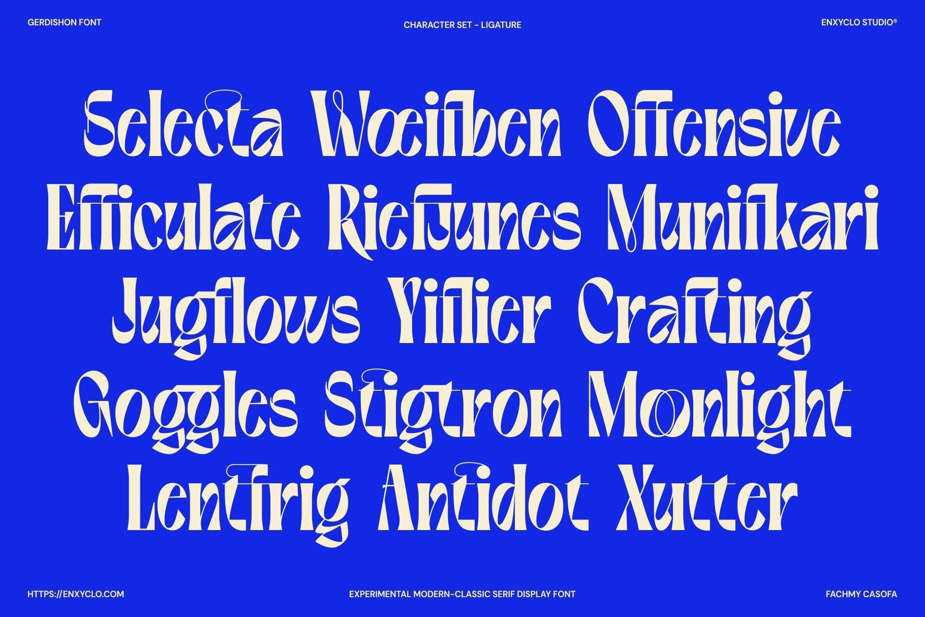 Gerdishon - Modern Serif Font