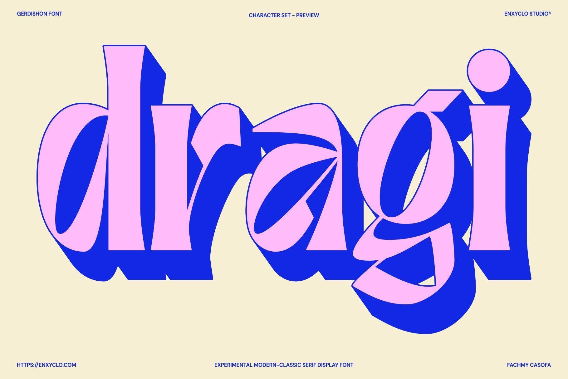 Gerdishon - Modern Serif Font
