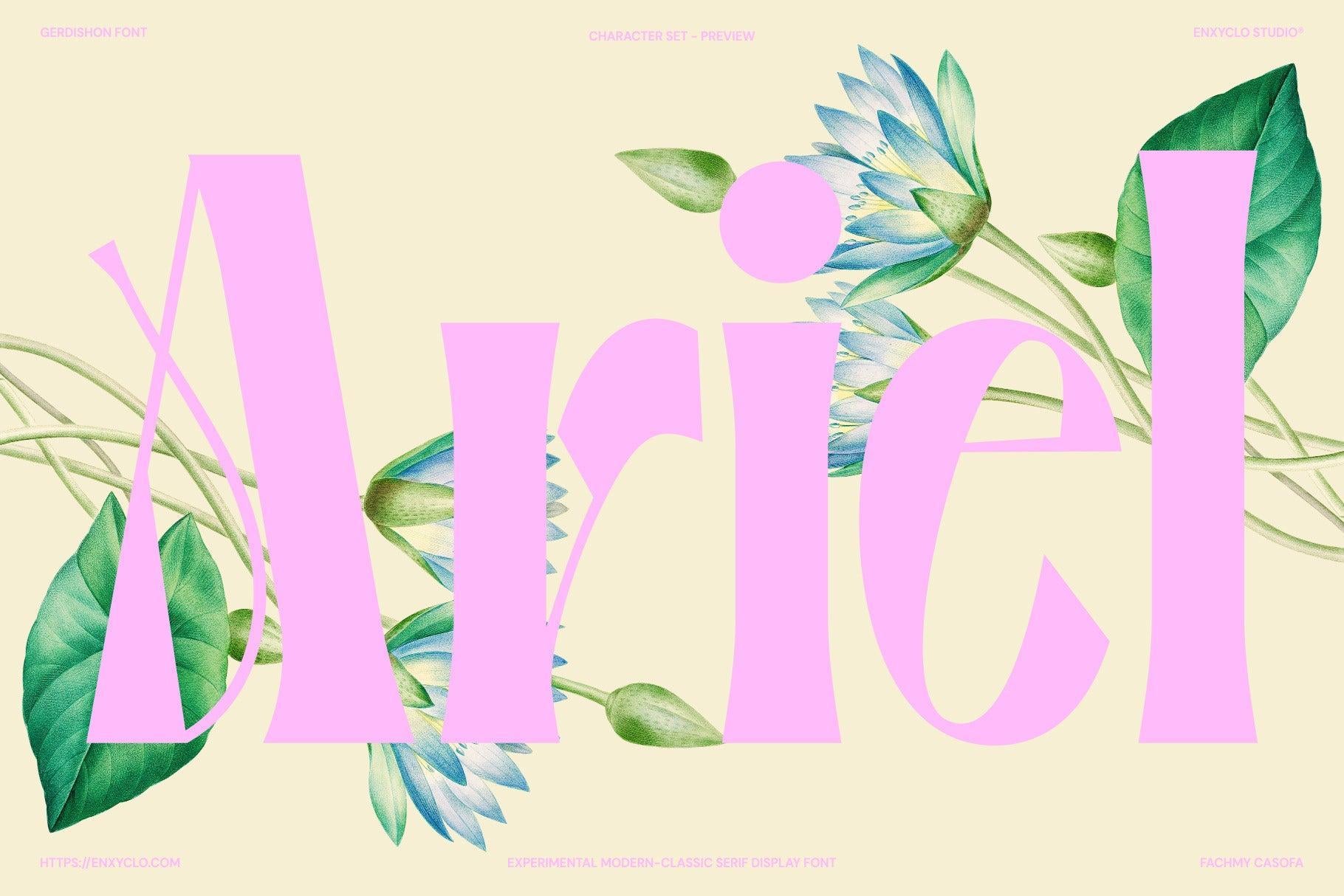 Gerdishon - Modern Serif Font