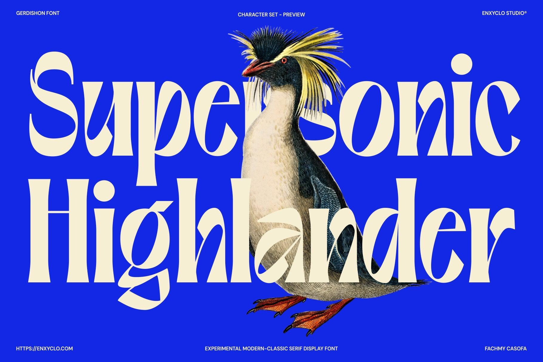 Gerdishon - Modern Serif Font