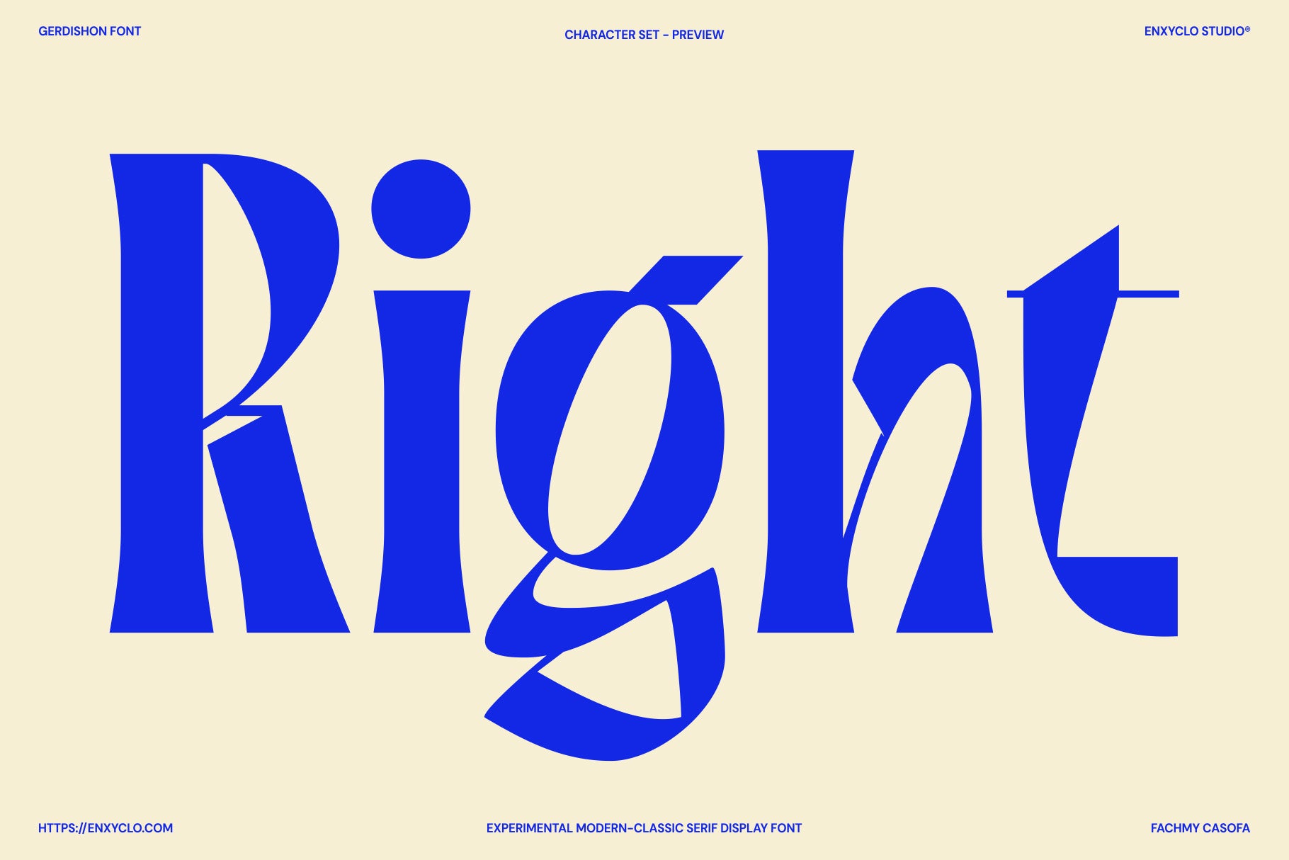 Gerdishon - Modern Serif Font