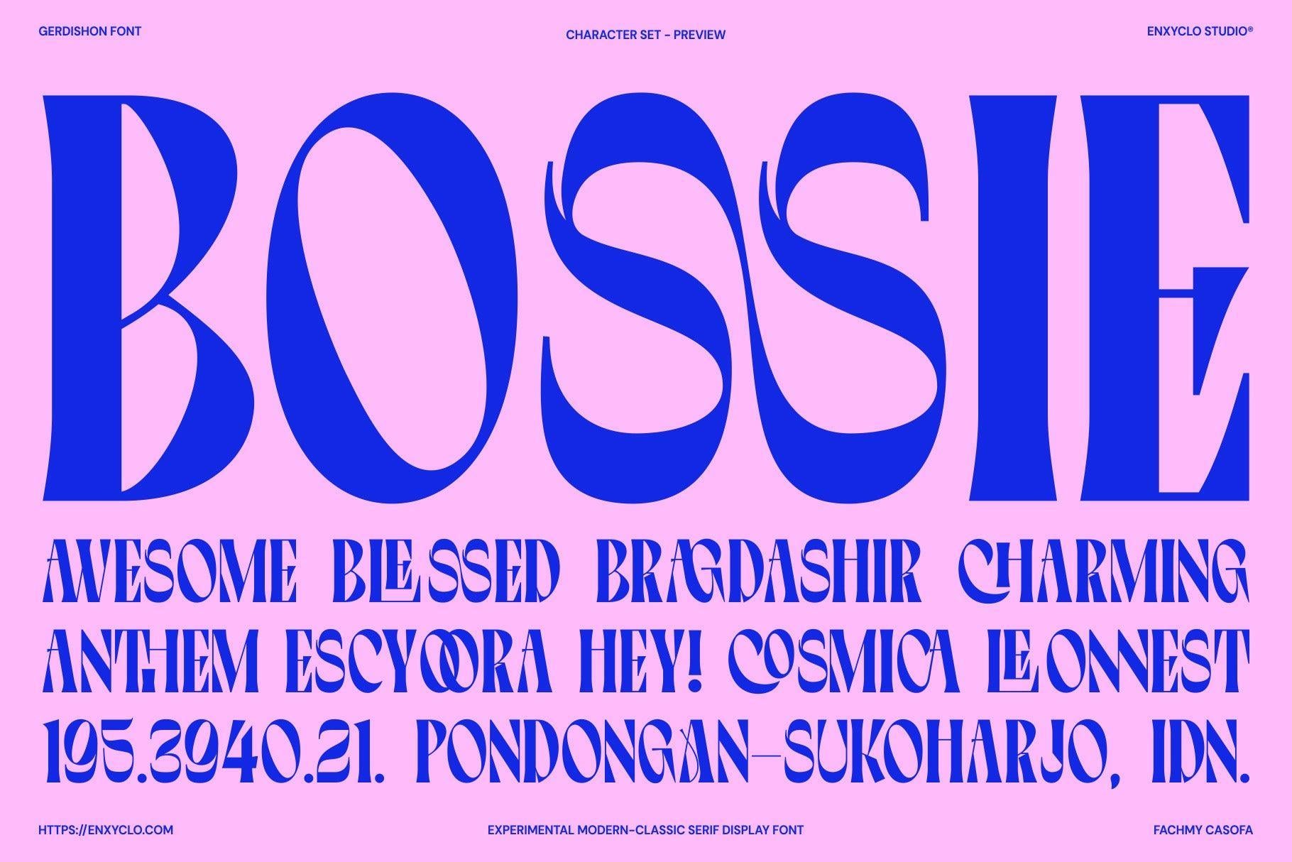 Gerdishon - Modern Serif Font