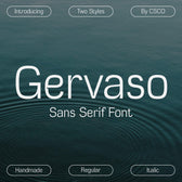 Gervaso – Grotesque Font